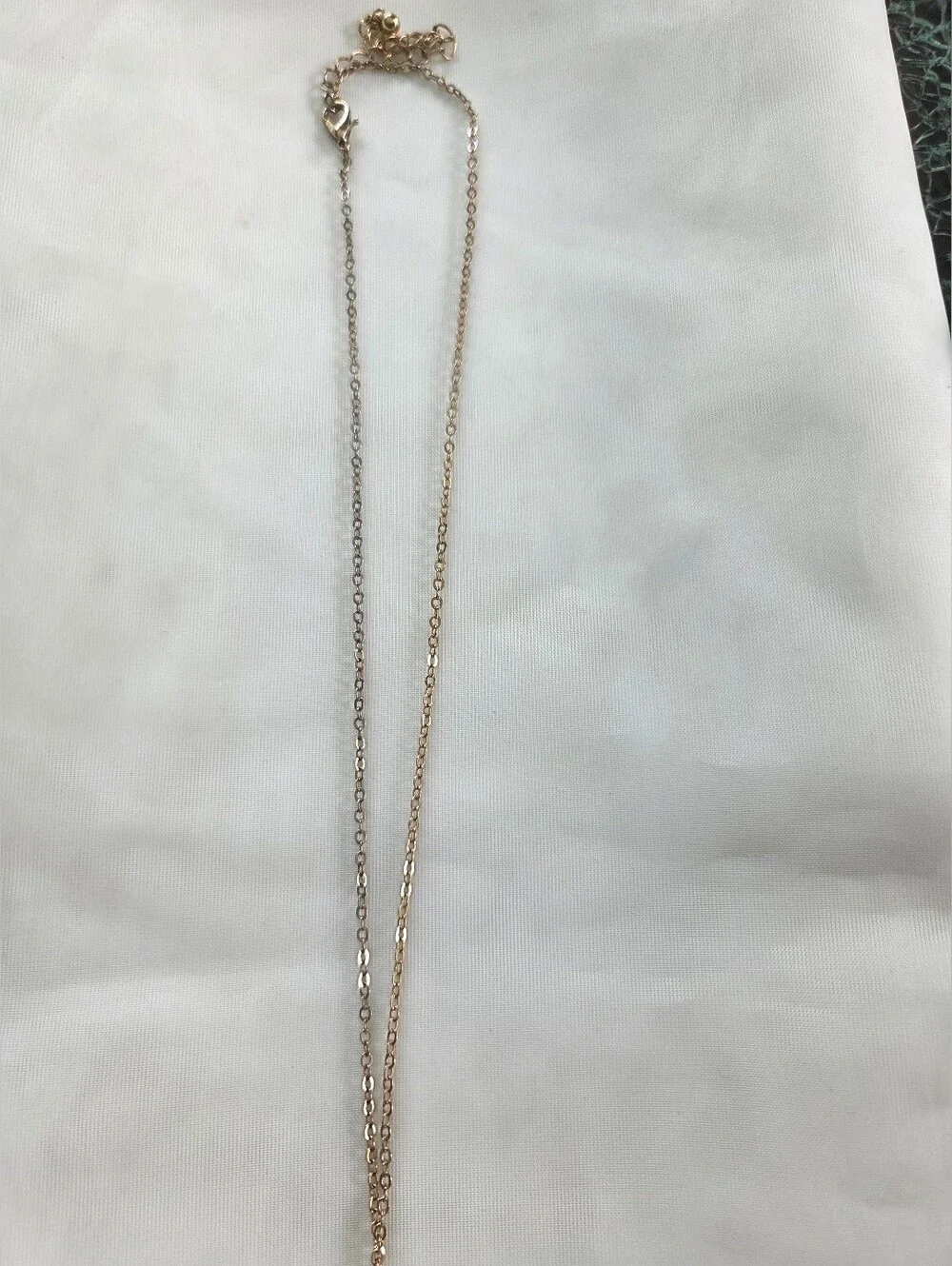 Gold Filigree Teardrop Layered Pendant Necklace